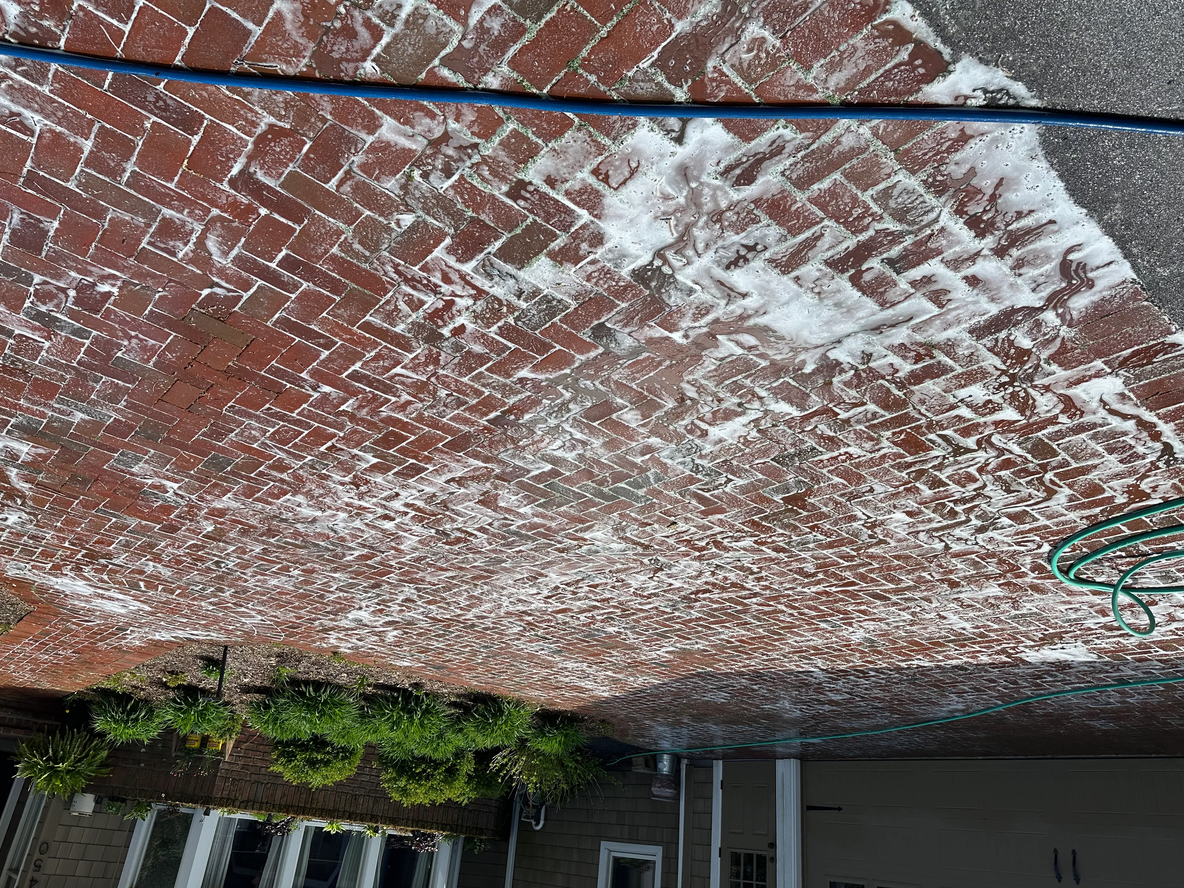 Brick paver power washing